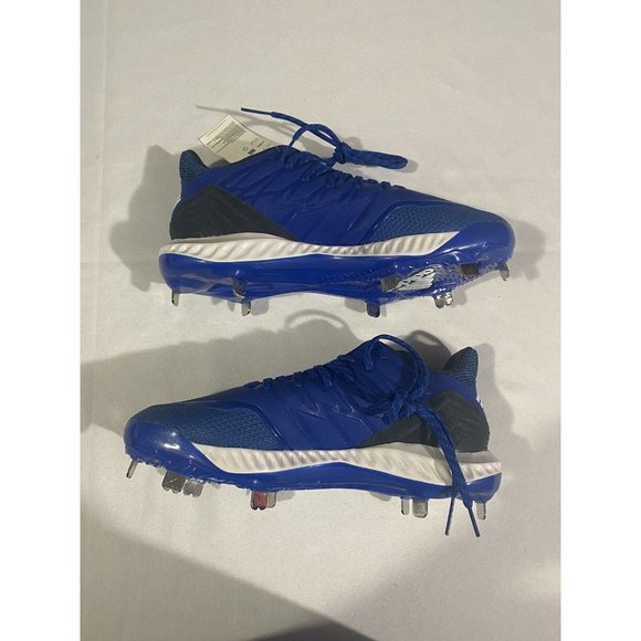 New Women’s Size 9 Blue Adidas Icon Bounce Metal Softball Cleats CG5187 - Picture 2 of 9